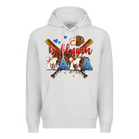 Dove Grey ballpark mama Premium Hoodie - AdoDesignShop
