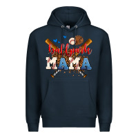 Navy ballpark mama Premium Hoodie - AdoDesignShop