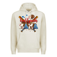 Oatmeal Heather ballpark mama Premium Hoodie - AdoDesignShop