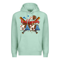 Seafoam ballpark mama Premium Hoodie - AdoDesignShop