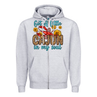 Heather Grey got a little cajun in my soul Zipper Hoodie - Zillion Design Studio