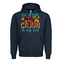 Navy got a little cajun in my soul Zipper Hoodie - Zillion Design Studio