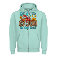Seafoam got a little cajun in my soul Zipper Hoodie - Zillion Design Studio