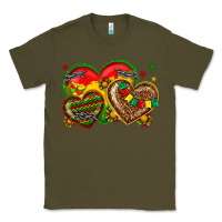 Army Green juneteenth heart Classic Tee - texasbilliewilder