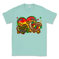 Seafoam juneteenth heart Classic Tee - texasbilliewilder