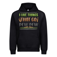Black i like things that go pew pew Urban Hoodie - MaliasSmallBusiness