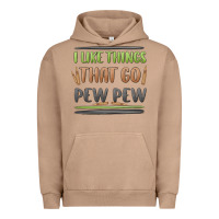 Pigment Burro i like things that go pew pew Urban Hoodie - MaliasSmallBusiness