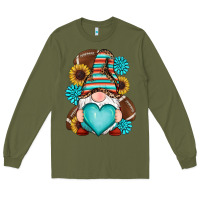 Army Green western football gnomes Long Sleeve Tee - RanaPortraitStore
