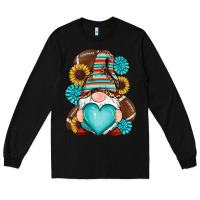 Black western football gnomes Long Sleeve Tee - RanaPortraitStore