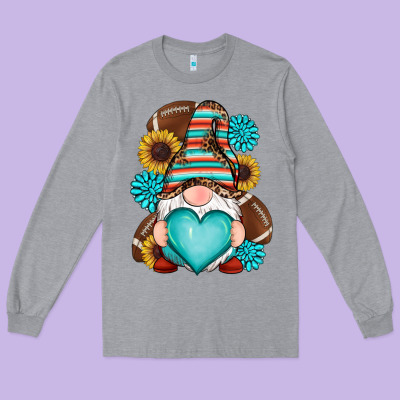 Long Sleeve Tee western football gnomes