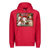 Cardinal merry christmas goats Premium Hoodie - Jasminsmagicworld