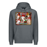 Rock merry christmas goats Premium Hoodie - Jasminsmagicworld