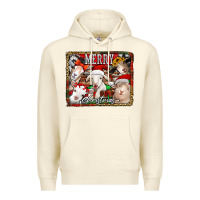 Sandshell merry christmas goats Premium Hoodie - Jasminsmagicworld
