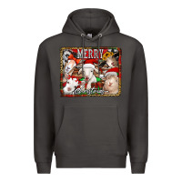 Smoke merry christmas goats Premium Hoodie - Jasminsmagicworld