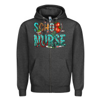 Charcoal Heather school nurse Zipper Hoodie - texasbilliewilder