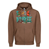 Chestnut school nurse Zipper Hoodie - texasbilliewilder