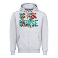 Heather Grey school nurse Zipper Hoodie - texasbilliewilder