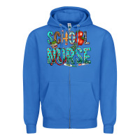 True Royal school nurse Zipper Hoodie - texasbilliewilder