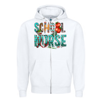 White school nurse Zipper Hoodie - texasbilliewilder
