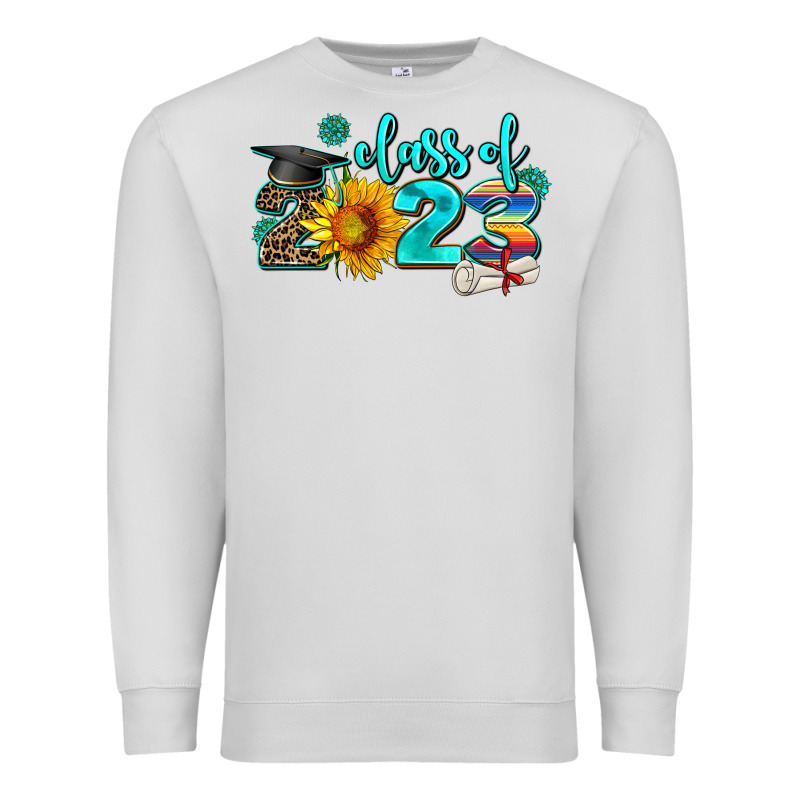 Western Sunflower Class Of 2023 Premium Sweatshirt by AdoDesignShop | Teevron