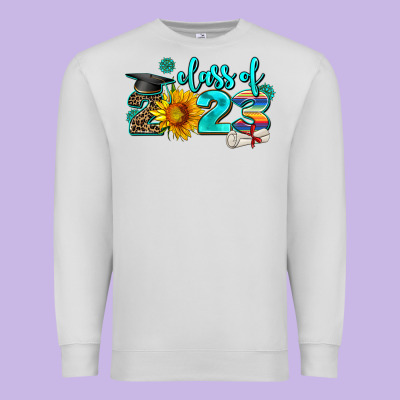 Western Sunflower Class Of 2023 Premium Sweatshirt Designed By Adodesignshop