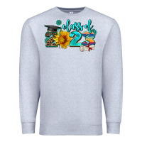 Heather Grey western sunflower class of 2023 Premium Sweatshirt - AdoDesignShop