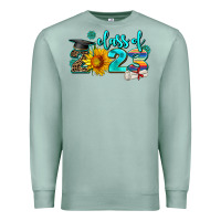 Seafoam western sunflower class of 2023 Premium Sweatshirt - AdoDesignShop