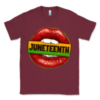 Burgundy juneteenth lips Classic Tee - texasbilliewilder