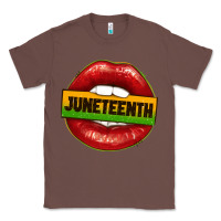 Chestnut juneteenth lips Classic Tee - texasbilliewilder