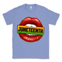 Colony Blue juneteenth lips Classic Tee - texasbilliewilder