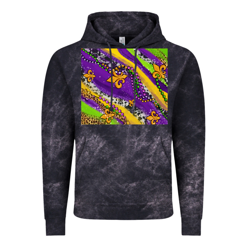 Mardi Gras Fleur Delis Leopard And Cowhide Vintage Hoodie by AdoDesignShop | Teevron