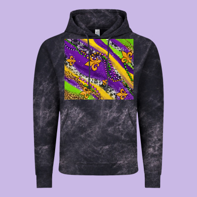 Mardi Gras Fleur Delis Leopard And Cowhide Vintage Hoodie Designed By Adodesignshop