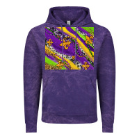 Cloud Purple mardi gras fleur delis leopard and cowhide Vintage Hoodie - AdoDesignShop