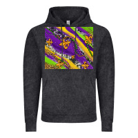 Vintage Black mardi gras fleur delis leopard and cowhide Vintage Hoodie - AdoDesignShop