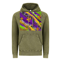 Vintage Olive mardi gras fleur delis leopard and cowhide Vintage Hoodie - AdoDesignShop