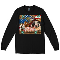 Black American farm animals Long Sleeve Tee - RanaPortraitStore