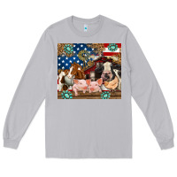 Moon Dust American farm animals Long Sleeve Tee - RanaPortraitStore