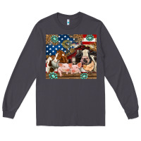 Smoke American farm animals Long Sleeve Tee - RanaPortraitStore