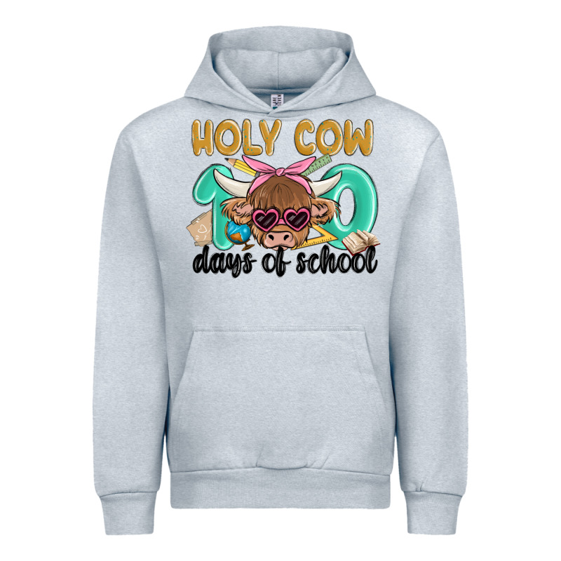 Holy Cow 100 Days Of School Urban Hoodie by MaliasSmallBusiness | Teevron