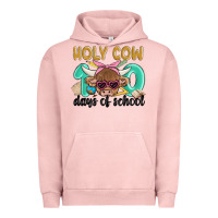 Pigment Salmon holy cow 100 days of school Urban Hoodie - MaliasSmallBusiness