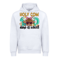 White holy cow 100 days of school Urban Hoodie - MaliasSmallBusiness