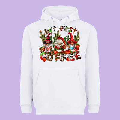 But First Coffee Heavyweight Hoodie Designed By Fadigitalartstudio