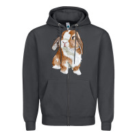 Smoke cute bunny Zipper Hoodie - RanaPortraitStore