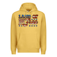 Antique Gold land of the free america Premium Hoodie - Jasminsmagicworld