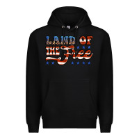 Black land of the free america Premium Hoodie - Jasminsmagicworld