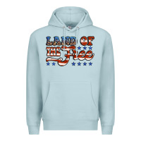 Blue Mist land of the free america Premium Hoodie - Jasminsmagicworld