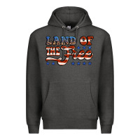 Charcoal Heather land of the free america Premium Hoodie - Jasminsmagicworld