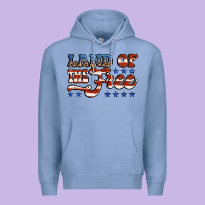 Land Of The Free America Premium Hoodie Designed By Jasminsmagicworld