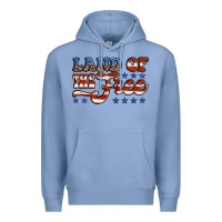 Colony Blue land of the free america Premium Hoodie - Jasminsmagicworld