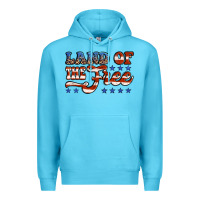 Ocean Blue land of the free america Premium Hoodie - Jasminsmagicworld